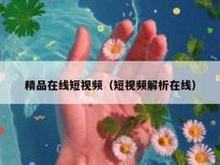 精品在线短视频（短视频解析在线）