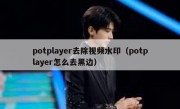 potplayer去除视频水印（potplayer怎么去黑边）