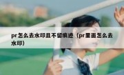 pr怎么去水印且不留痕迹（pr里面怎么去水印）