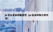 pr怎么去水印最自然（pr去水印有几种方法）