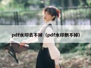 pdf水印去不掉（pdf水印删不掉）