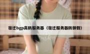 宿迁bgp高防服务器（宿迁服务器防御假）