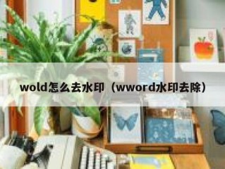 wold怎么去水印（wword水印去除）