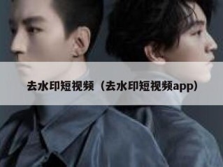 去水印短视频（去水印短视频app）