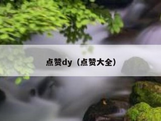 点赞dy（点赞大全）