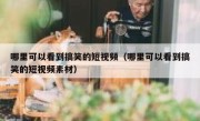 哪里可以看到搞笑的短视频（哪里可以看到搞笑的短视频素材）