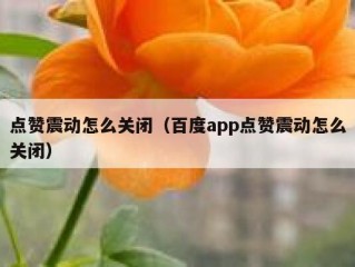 点赞震动怎么关闭（百度app点赞震动怎么关闭）