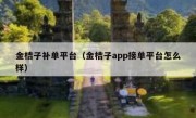 金桔子补单平台（金桔子app接单平台怎么样）