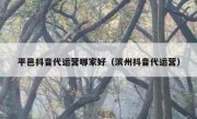 平邑抖音代运营哪家好（滨州抖音代运营）