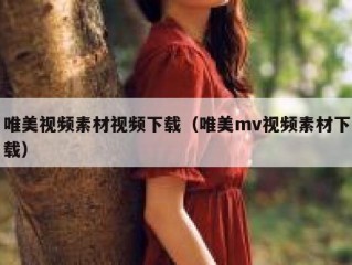 唯美视频素材视频下载（唯美mv视频素材下载）